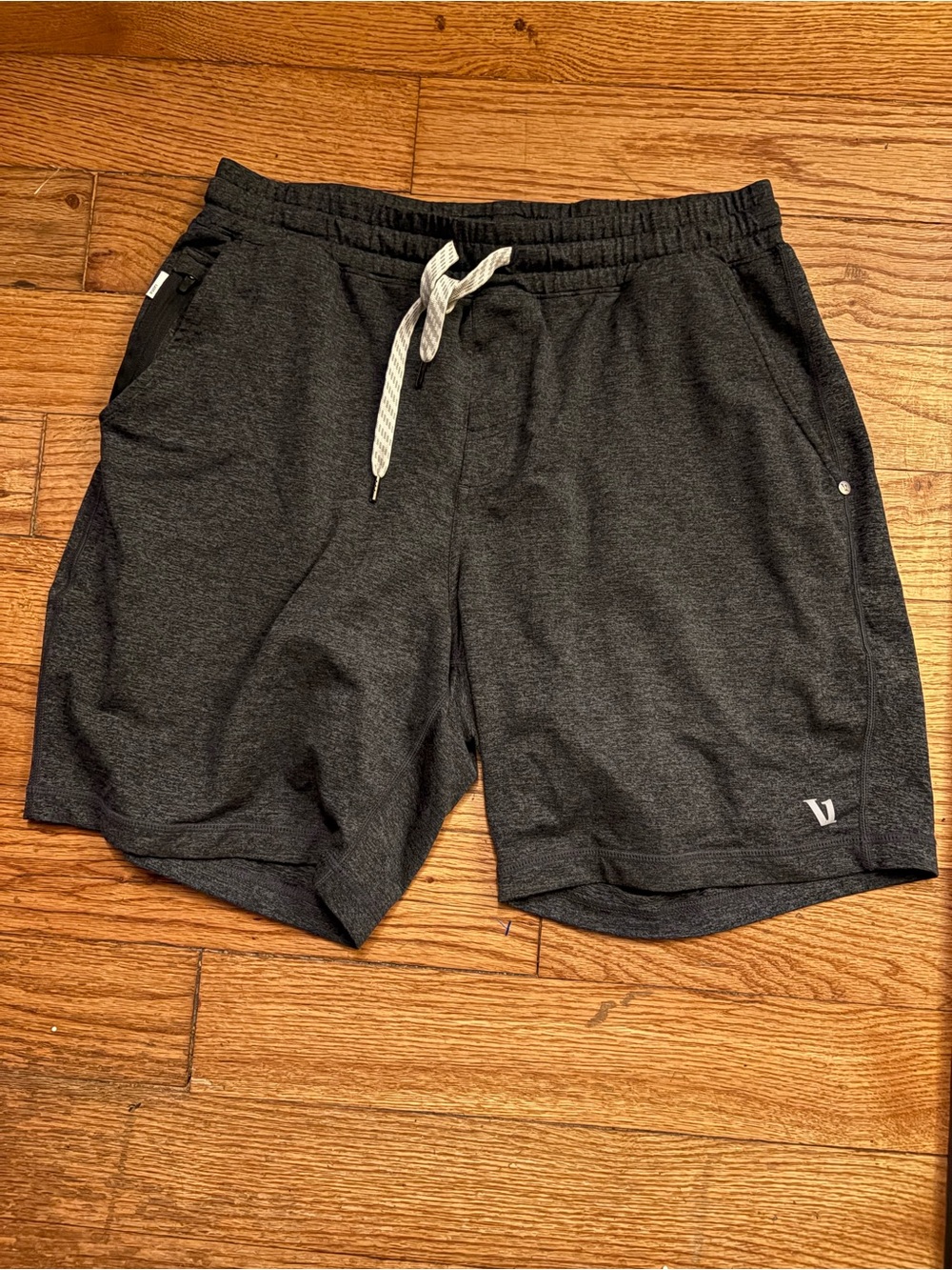 Vuori Men's Charcoal Ponto Performance Athletic Shorts Size M